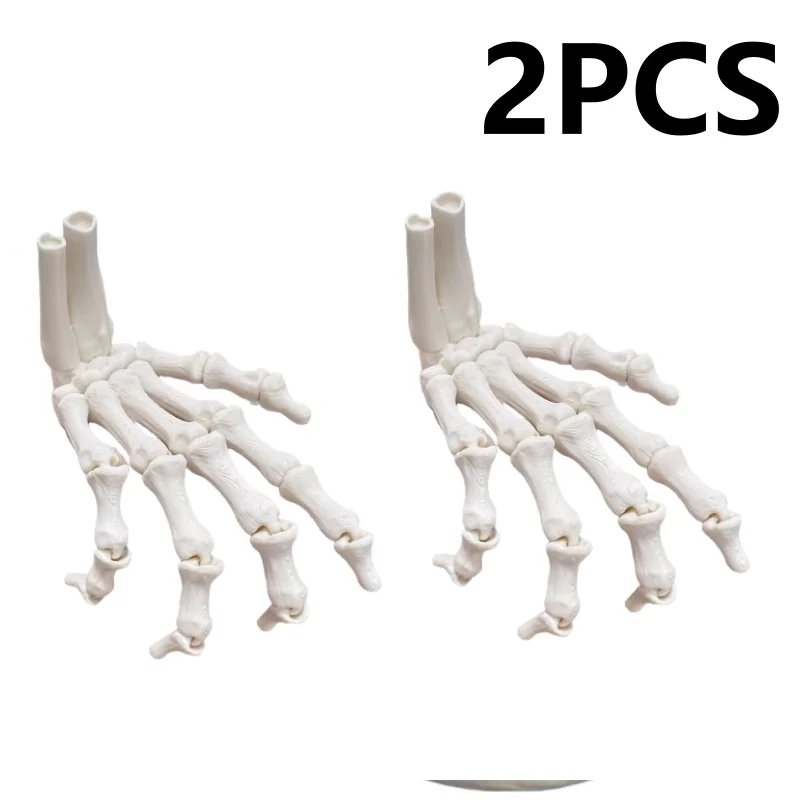 2-piece set - 3D Pprinted Hand Bone Ornaments, Halloween Decorations, 9.3 cm Long, Made of PLA Material, Can be used for decorat