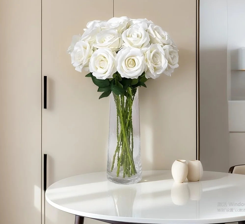 1 5 10 20pcs Roses Artificial Flowers Rose Flower Branch Realistic Fake