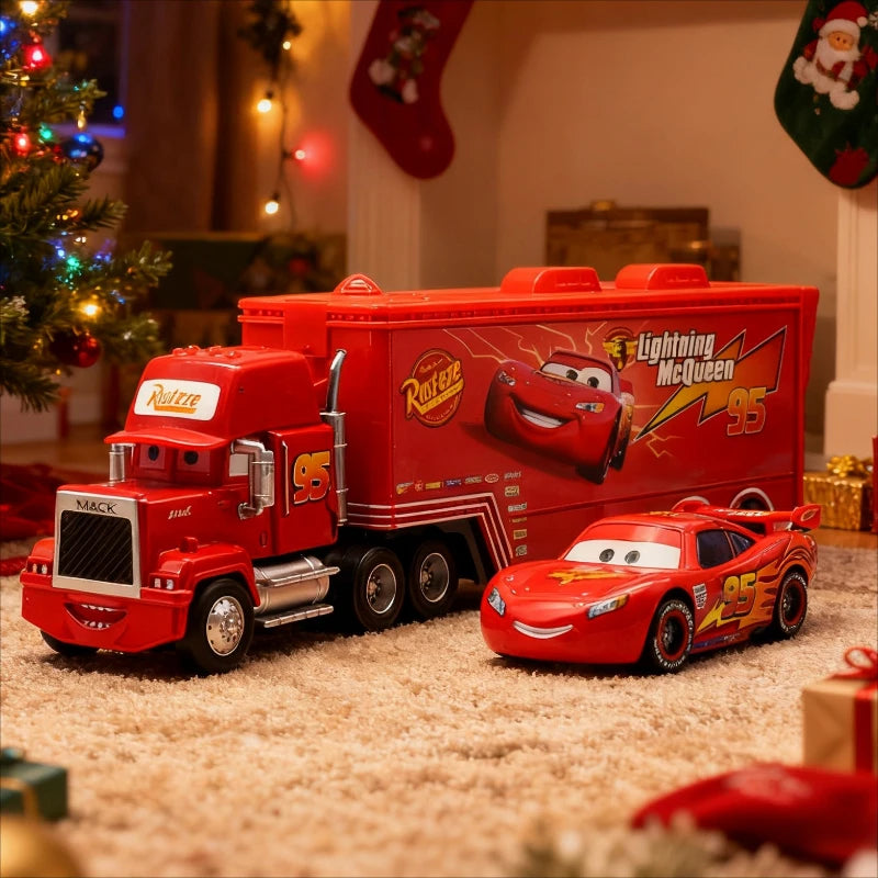 2025 New Pixar Cars Truck Set Lightning Mcqueen Uncle Mike Model Trucks