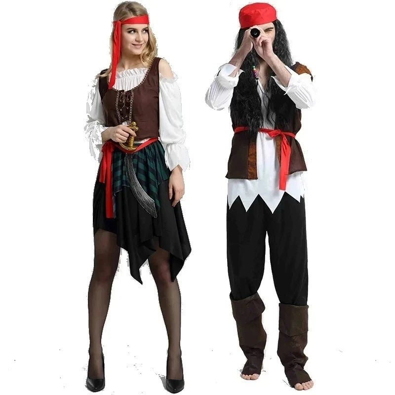 Pirate Cosplay Costume Captain Jack Sparrow