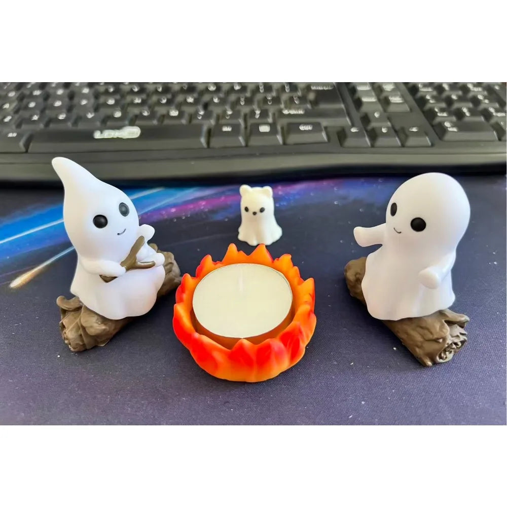 1 Set Halloween Ghost Campfire Decor Spooky Outdoor Party Haunted House