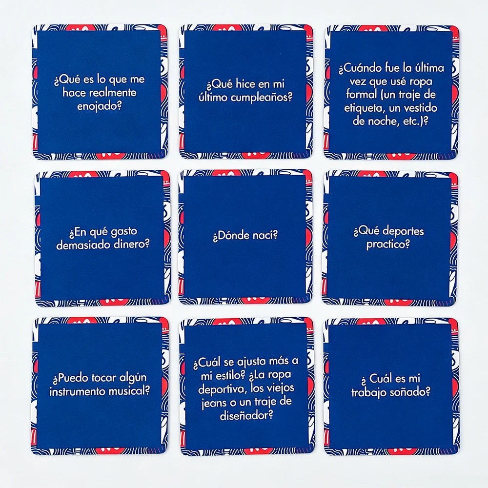 Spanish Mini Game Cards Bien Me Conoces After Dinner Amusements Board Game