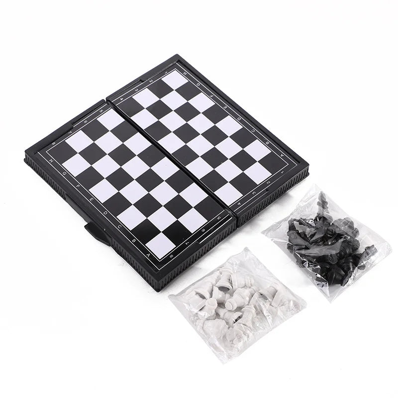 Mini Magnetic Chess Set Folding Portable Board Game