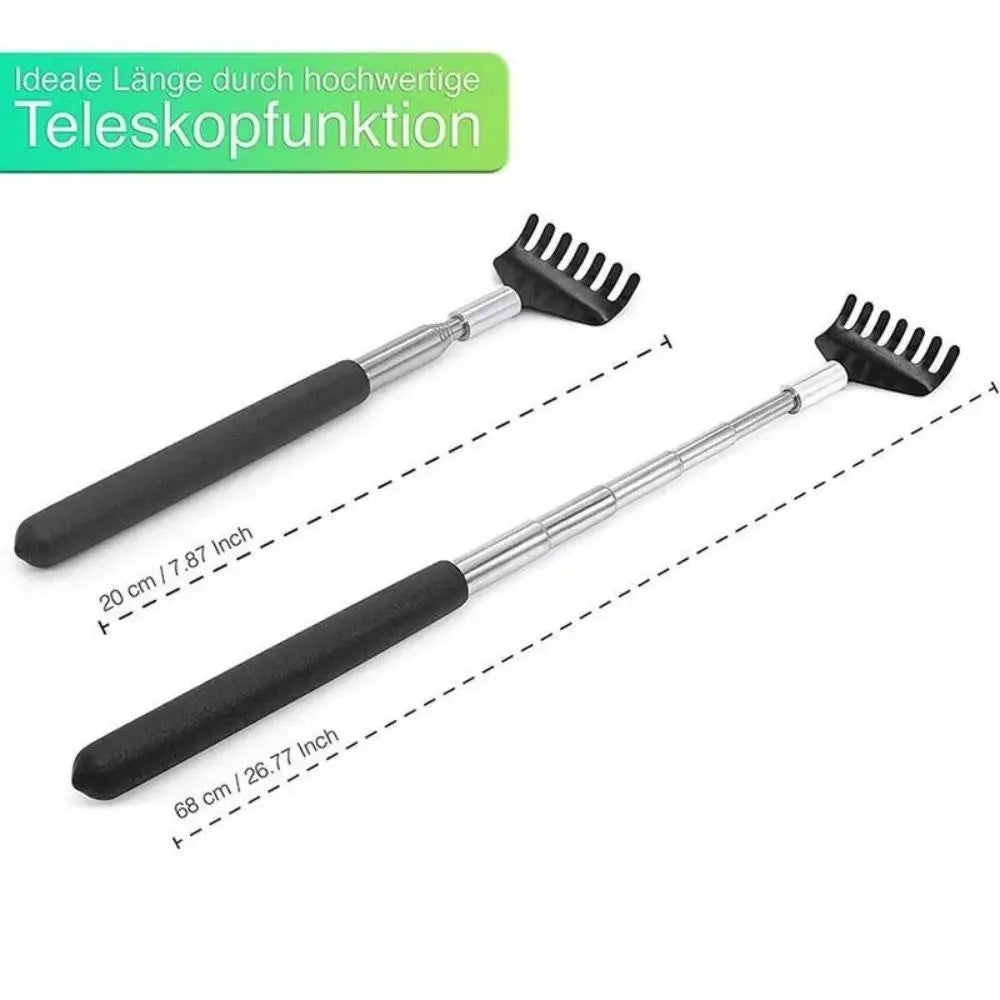 Telescopic Back Scratcher Tool Metal Stainless Steel