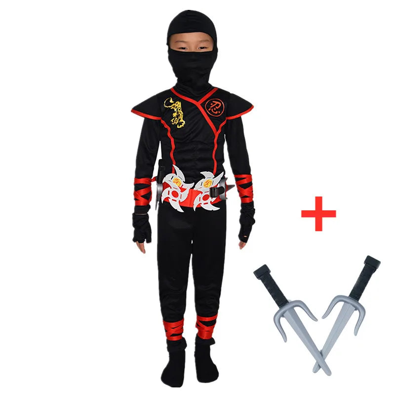 Boys Ninja Deluxe Costume Kung Fu Warrior Outfit
