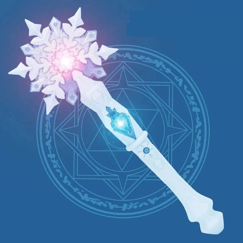 Princess Snow Wand Toy Interactive Glowing Light Stick
