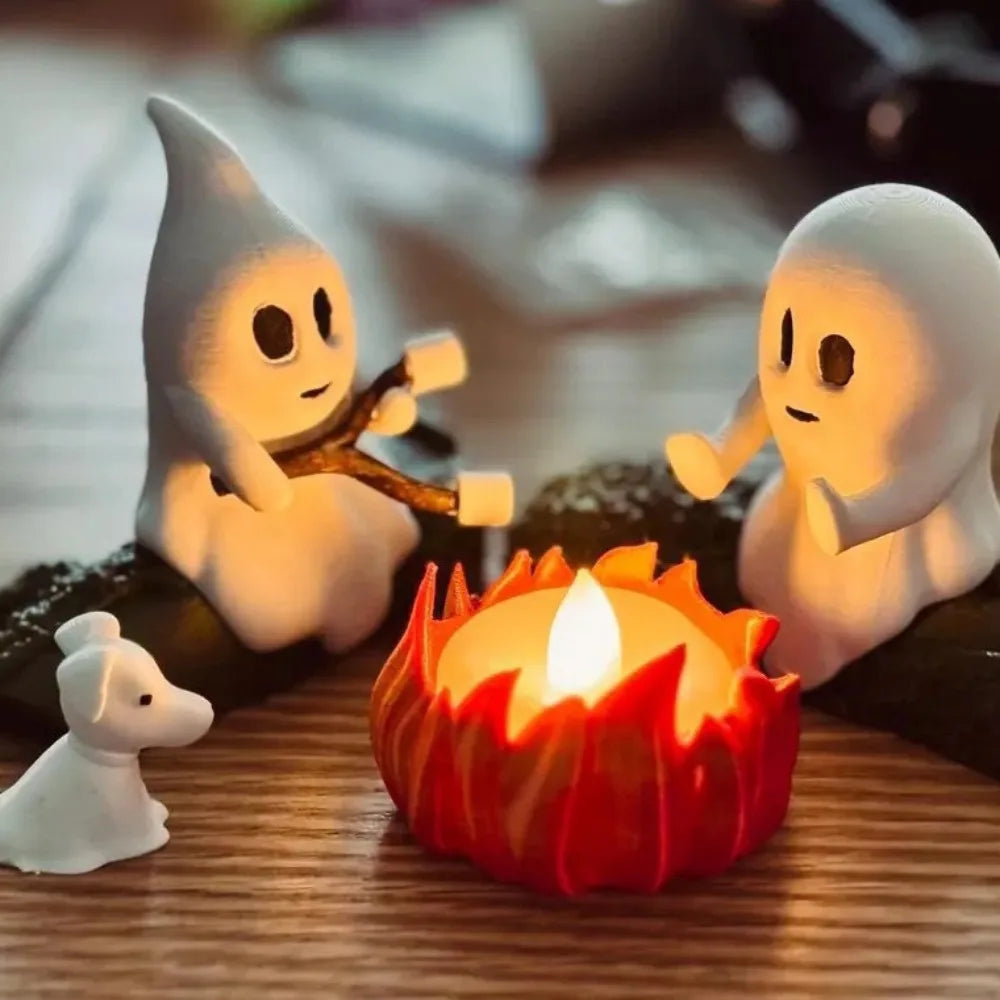 1 Set Halloween Ghost Campfire Decor Spooky Outdoor Party Haunted House