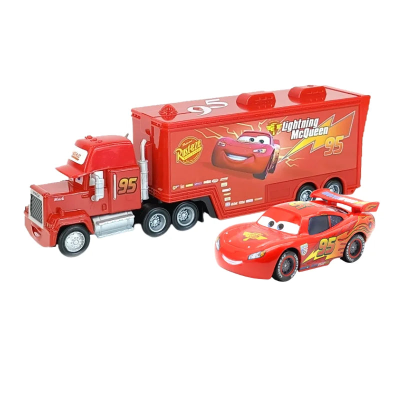 2025 New Pixar Cars Truck Set Lightning Mcqueen Uncle Mike Model Trucks