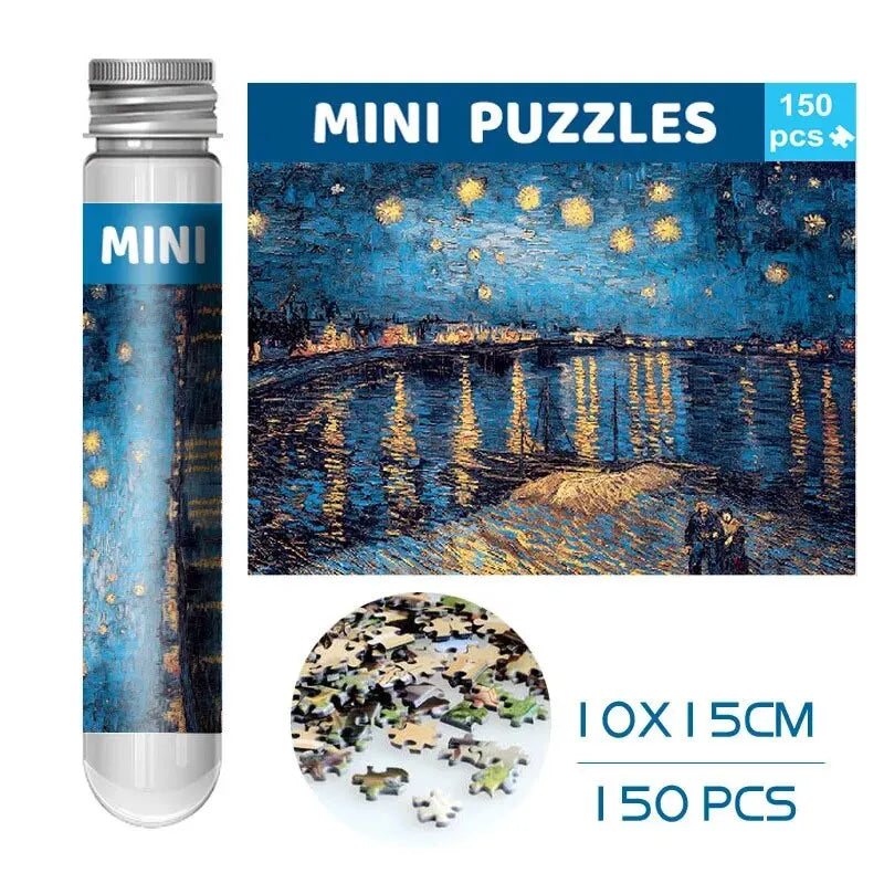 150pcs Test Tube Jigsaw Puzzle World Famous Painting Van Gogh Starry Night