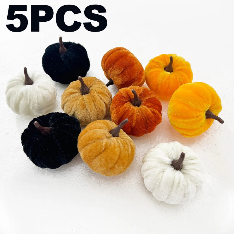 5PCS Halloween Pumpkin Set Desktop Ornament