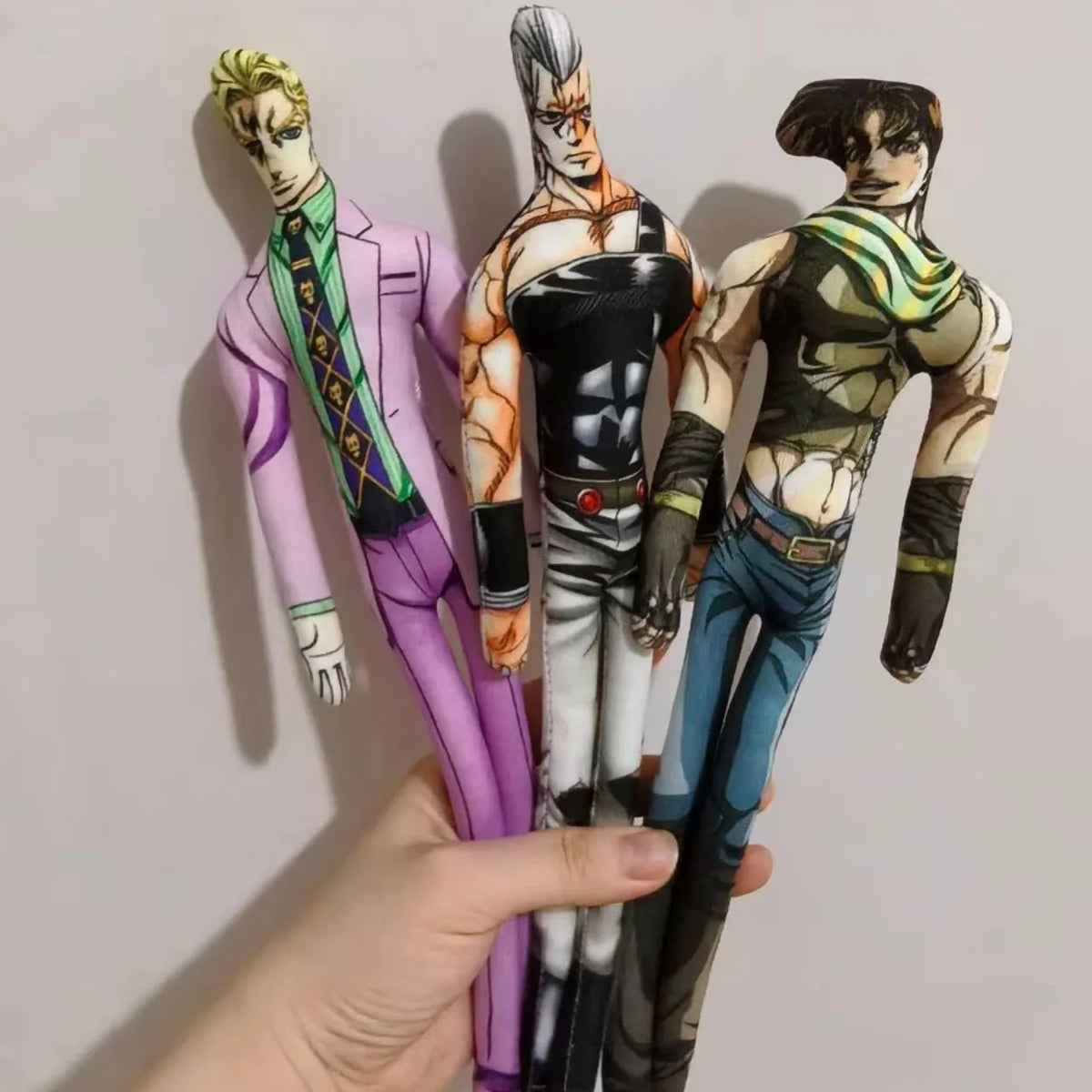 28cmJoJo Jotaro Kujo Joseph Joestar Gyro Zeppeli Johnny Joestar Stuffed Doll