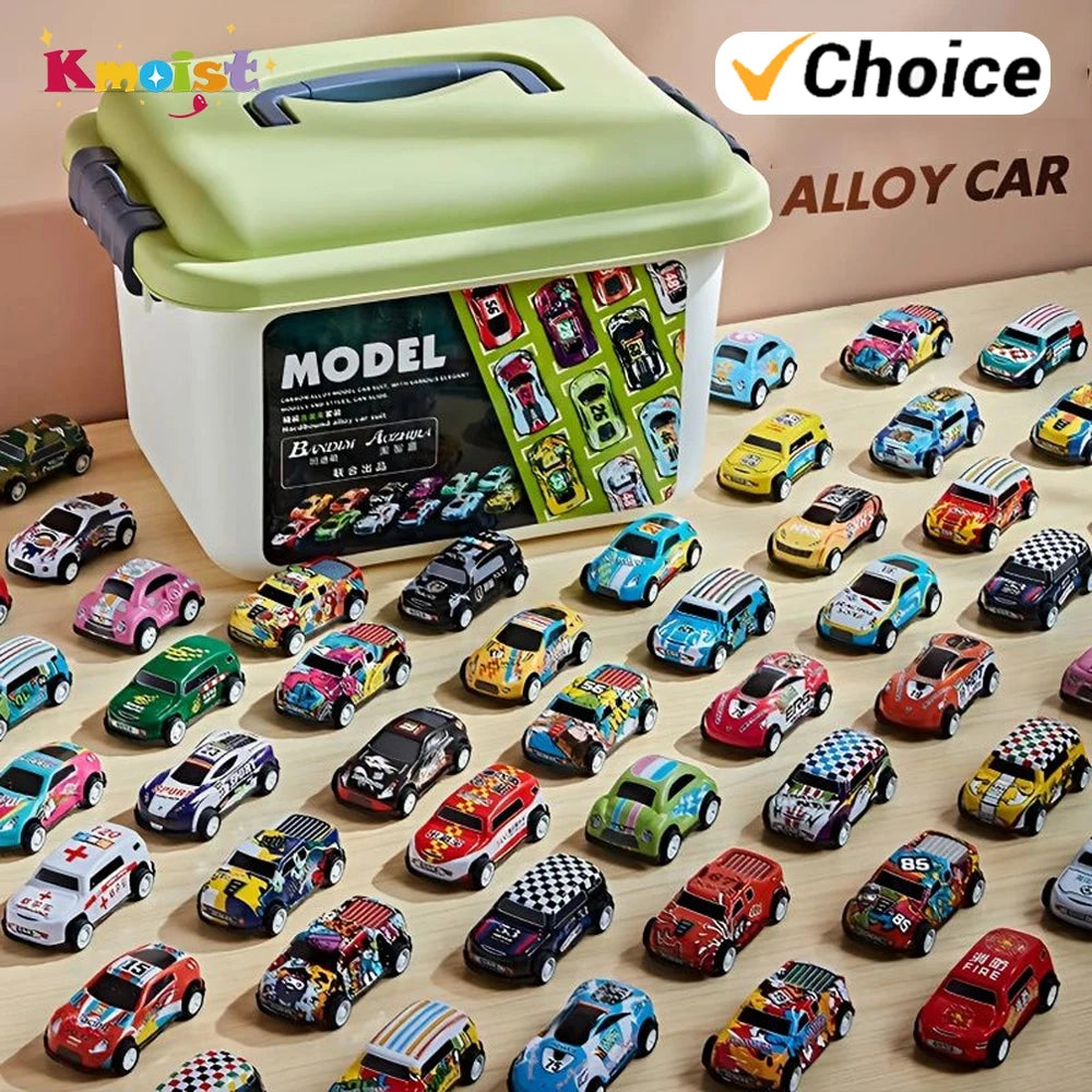 20 30 50Pcs Mini Car Set Inertia Vehicles