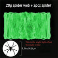 Halloween Glow Dark Spider Web Decorations Stretch