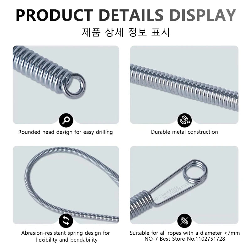 Bendable Spring Drawstring Threader Elastic Tool