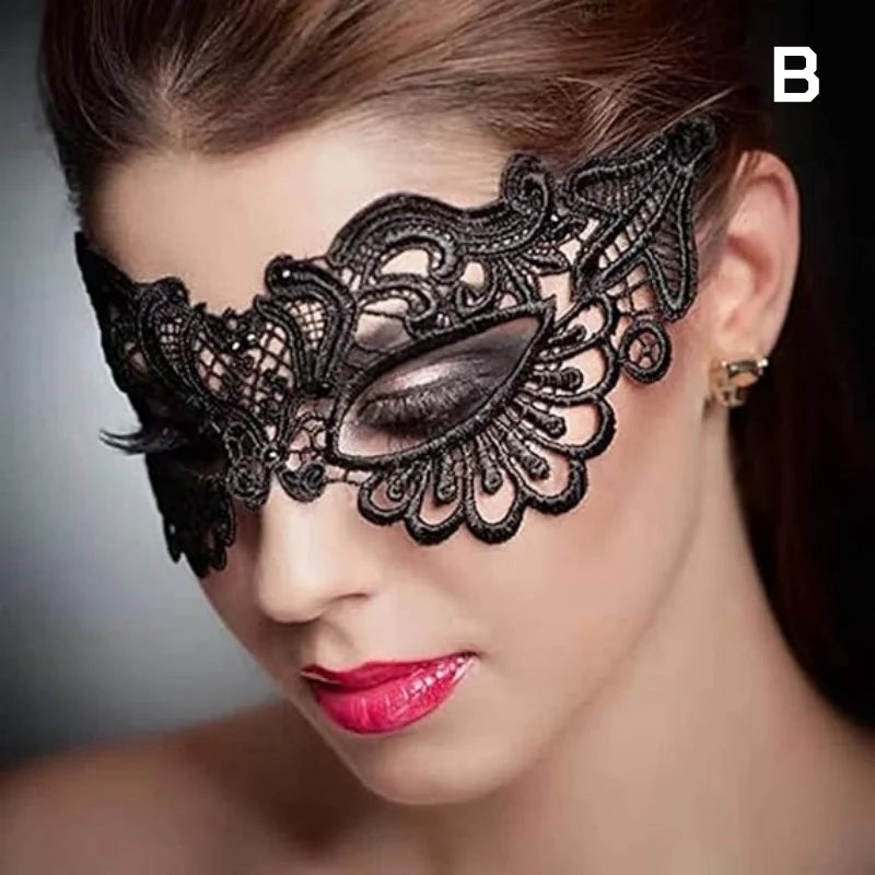 Mordarli Masquerade Mask Women Lace Eye Mask Halloween Costume Party Masquerade