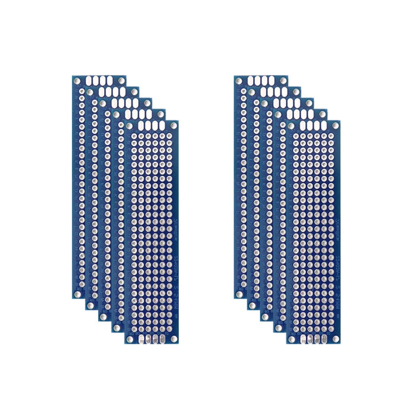 5 10PCS PCB Board Prototype Board Blue 2x8 3x7 4x6 5x7 7x9cm Double Sided