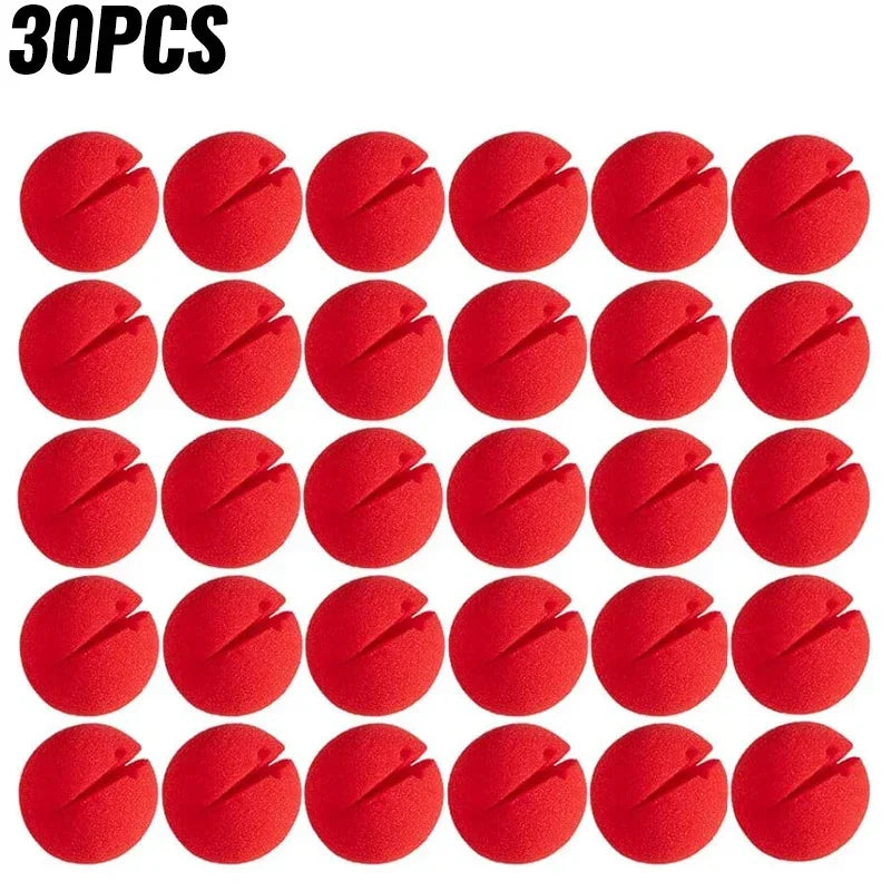 40 5PCS Red Funny Clown Nose Foam Sponge Ball Cosplay Costume Props Circus