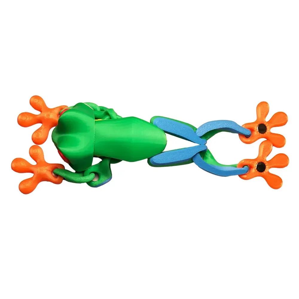 3D Printing Simulation Tree Frog Joint Movable Frog Ornaments Kitchen Home
