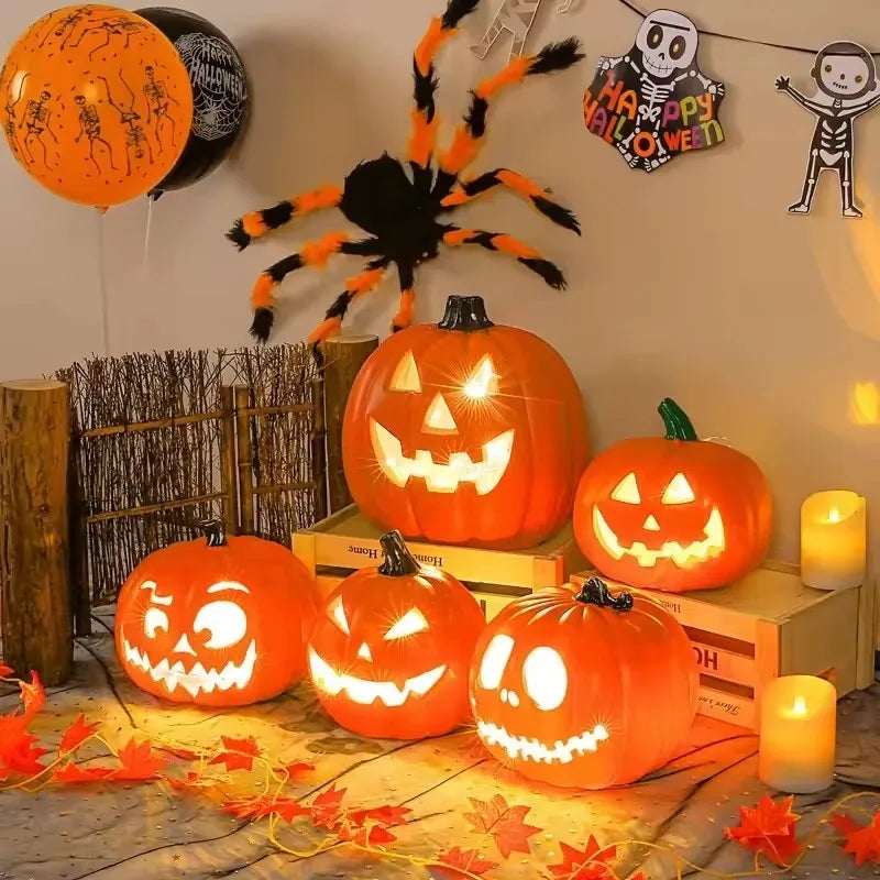 1Pc Decorative Pumpkin Halloween Props Lantern Outdoor