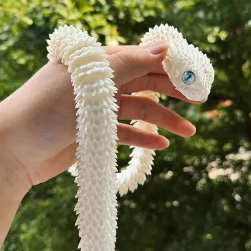 2026 New 3D Printed Snake Realistic Snake Statue Movable Joint Fidget Toys