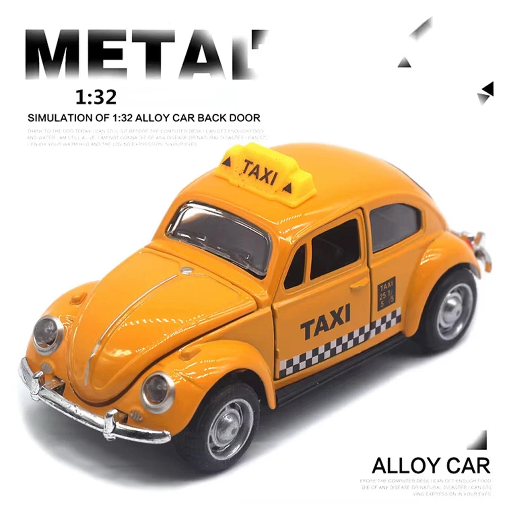 1:32 Vintage Die-Cast Racing Car Toy High-Quality Metal Alloy Manual Pull-Back