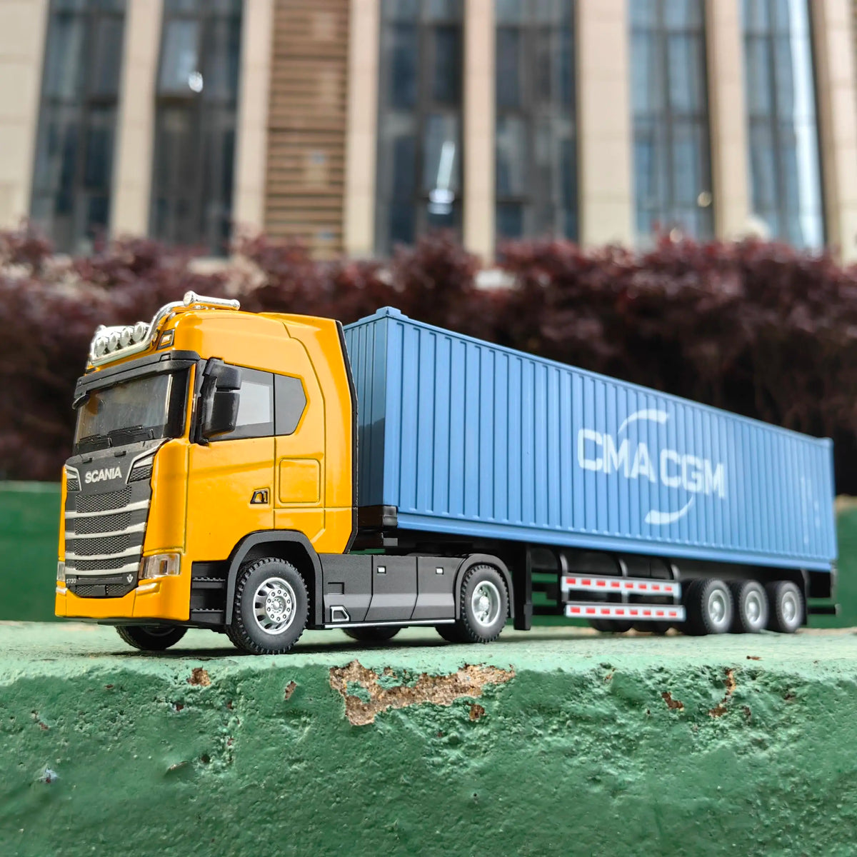 1 50 Simulation Large Truck Toy Car Model Alloy Diecast Transport Container