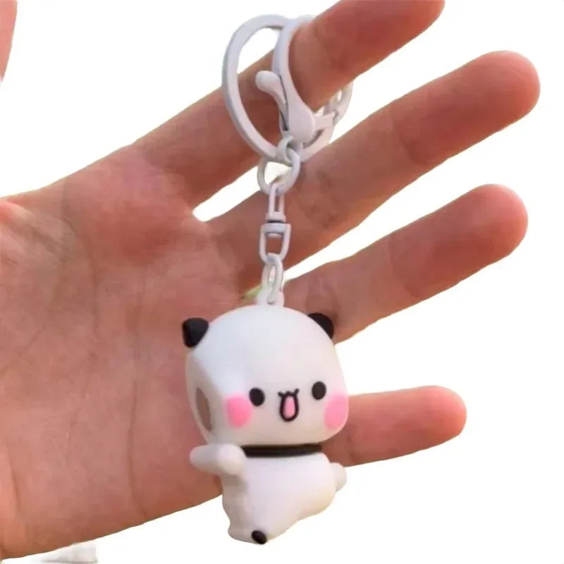 Cute Panda Magnetic Keychain Character Pendant