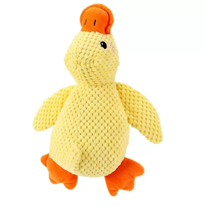 Little Yellow Duck Dog Toy Plush Companion Sleep Bite Resistant Grind Teeth
