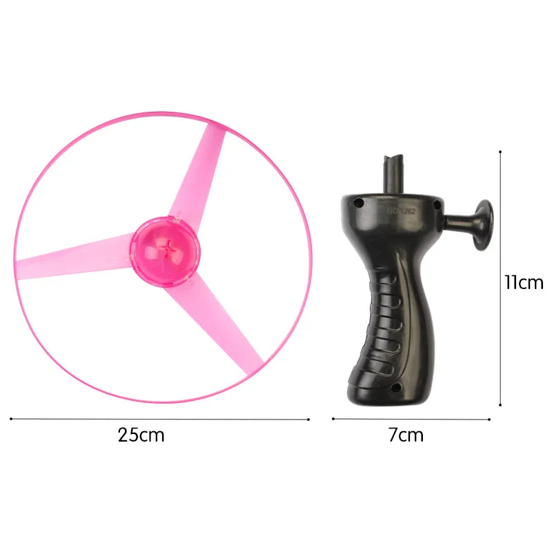 LED Luminous Flying Disc Toy UFO Spinning Top