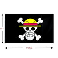 Anime One Piece Pirate Skull Flag Home Bedroom Wall Decor Banner Painting