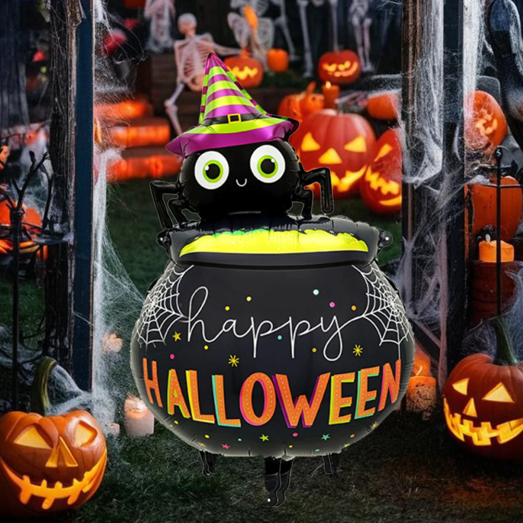 1pc 2pcs Halloween Spider Medicinal Pot Balloon Party Birthday Horror Weird