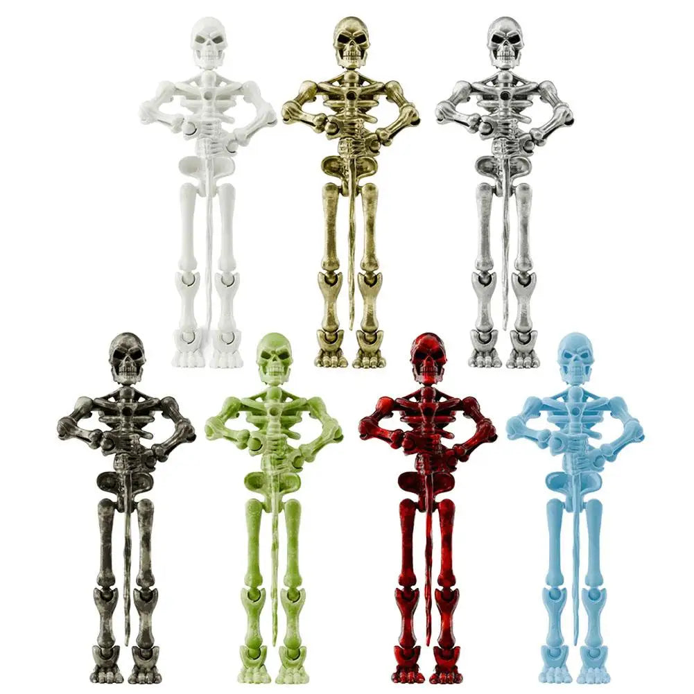 Spooky Halloween Magnetic Skeleton Posable