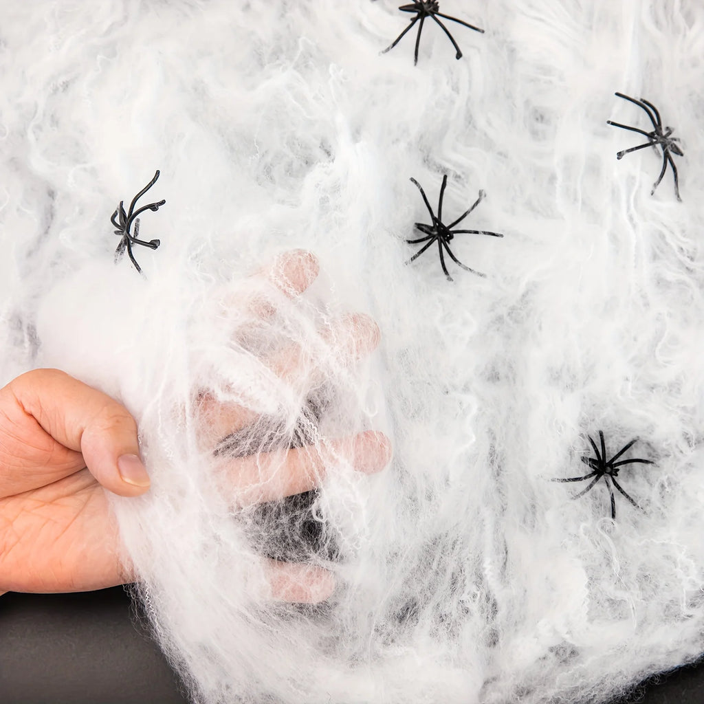 120-35 sqft Spider Webs Halloween Decorations Spiders