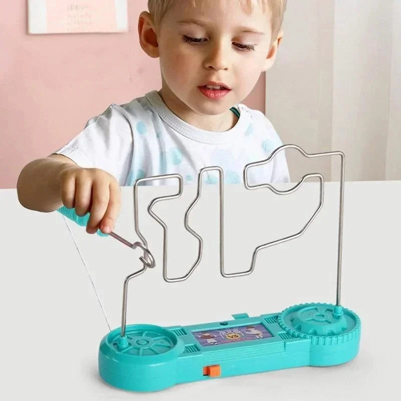 Kids Collision Electric Shock Toy Education Electric Touch Maze Game Party