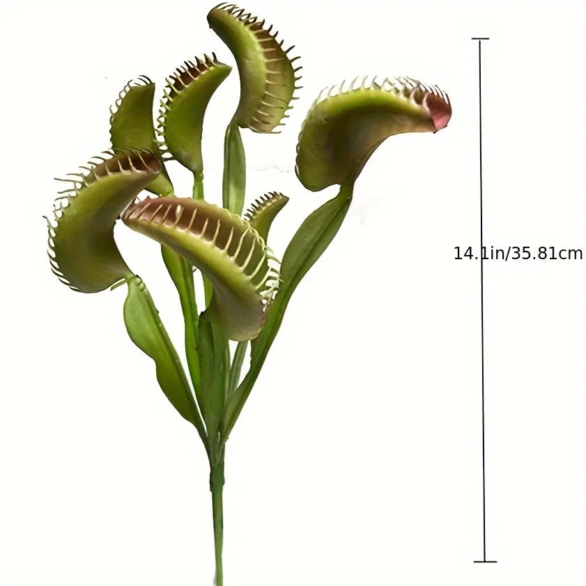 Lifelike Artificial Venus Flytrap Plant Halloween Decor