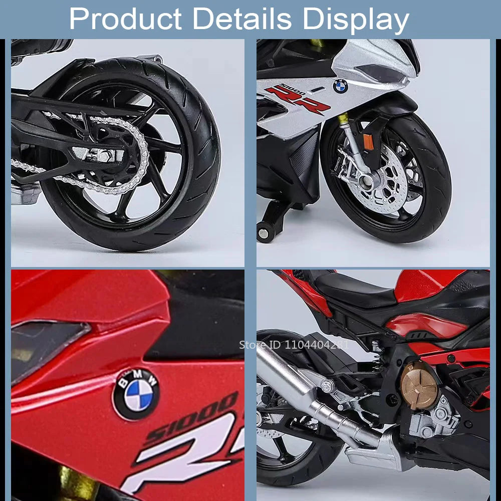 Scale 1:12 BMW S1000RR Honda CBR1000RR Alloy Diecast Motorcycle Miniature
