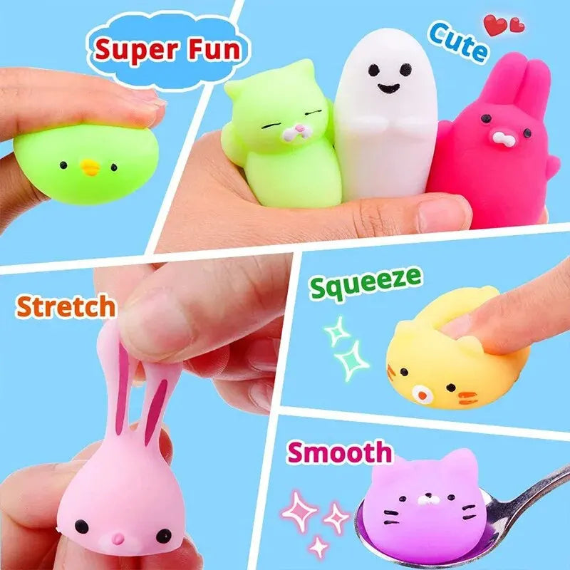 20Pcs Mini Cute Cartoon Animal Relief