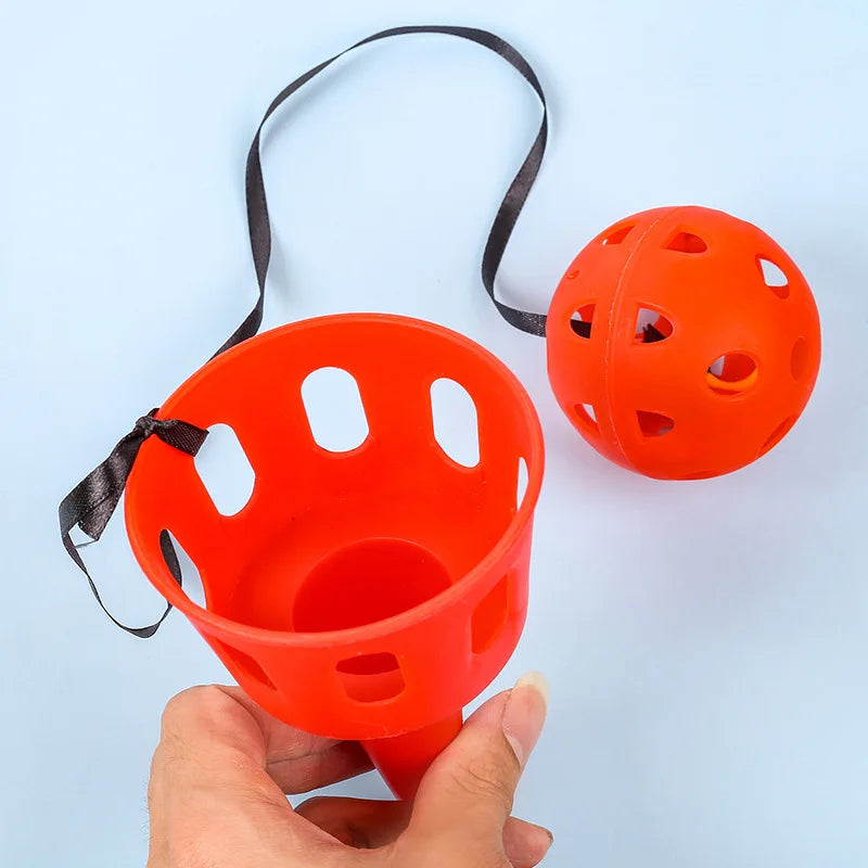 Throwing Catching Game Set Receiving Ball Sensor Trainer Outdoor Toy Children
