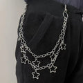 Punk Metal Crescent Geometric Bag Chain Hip Hop Hipster Cool Pants Chain