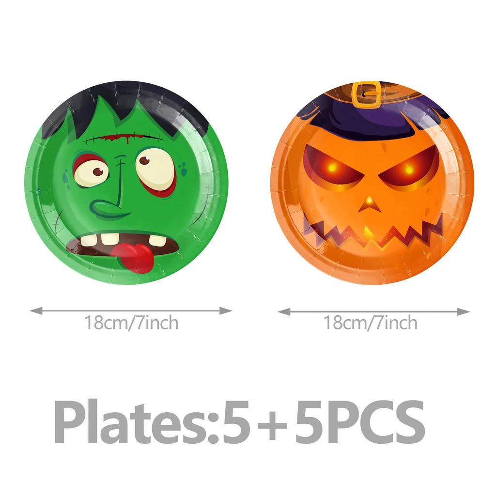 Halloween Ghost Party Decoration Disposable Tableware