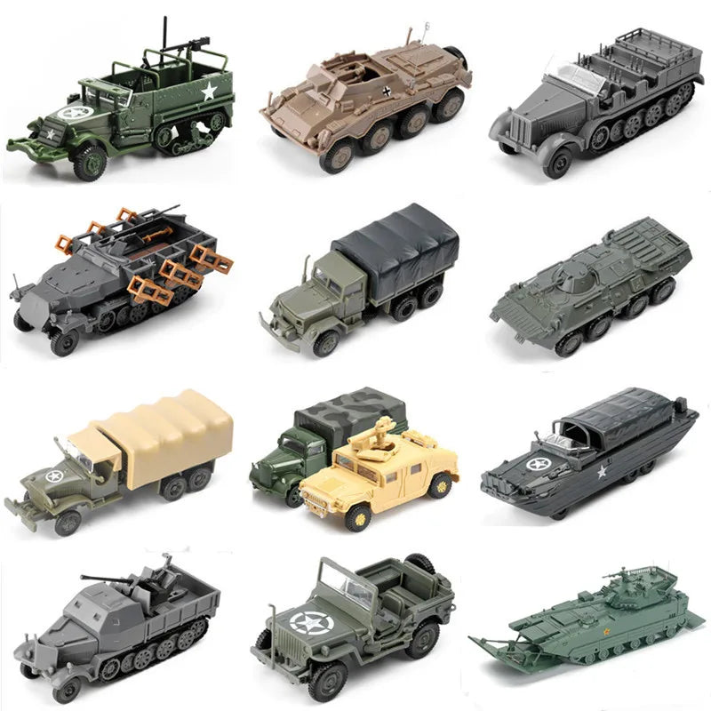 4D 1 72 Military Vehicles Assembly Puzzle Model Truck Tank Hummer War Machine