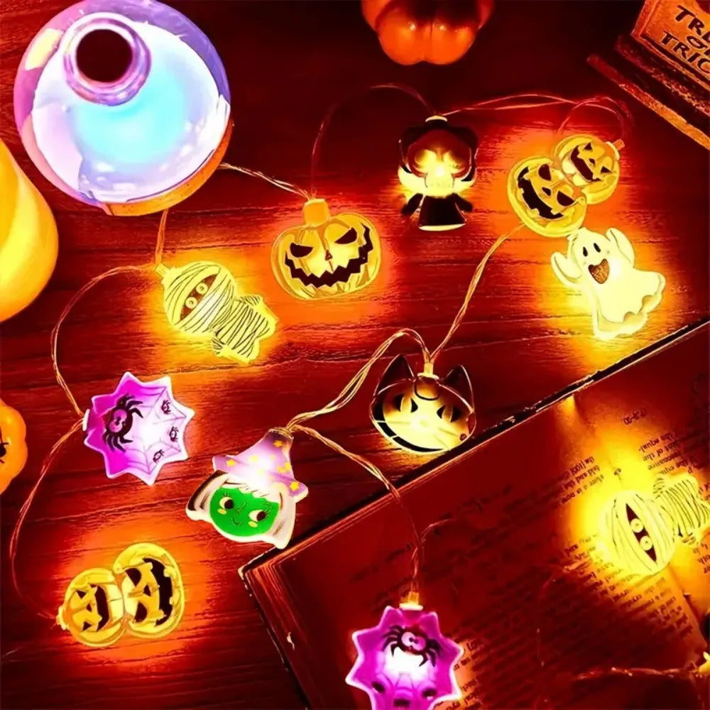 1PC 1.5M10LED 3M20LED Halloween Battery Box 8-Element Light String