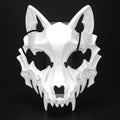 Halloween Mask Half-face Mask Cos Dragon God Fierce Tiger Night Fork Tengu
