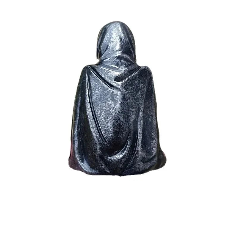 Black Clothes Mysterious Master Ornament Horror Black Robed Night Walker Gothic