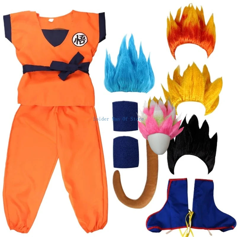 Adult Kids Son Goku Costume Anime Cosplay