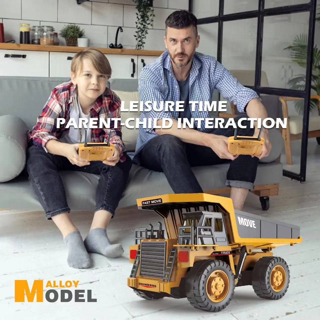 ZWN 1 16 1 20 Remote Control Excavator Dump Truck RC Model Car Toy
