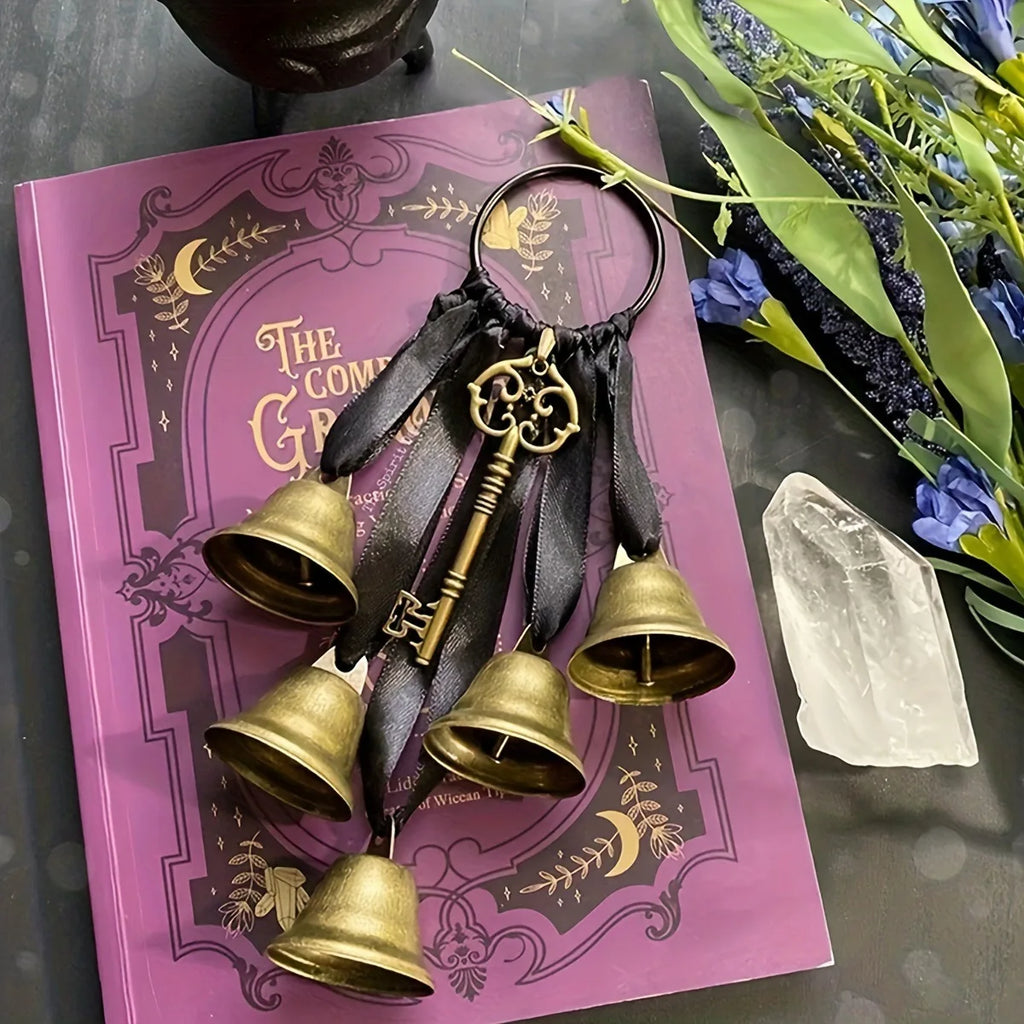 Iron Witch Wind Chimes Decorative Door Handle Bells Home Protection Room