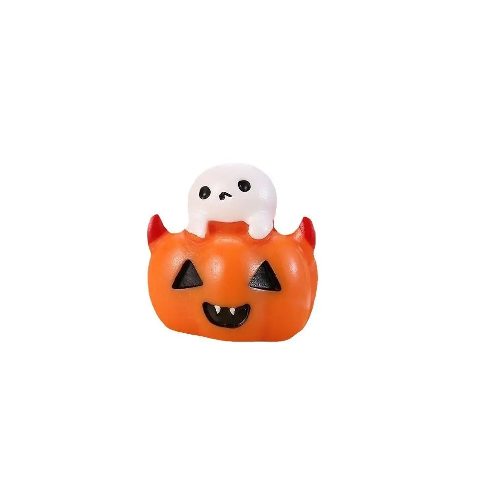 Cartoon Halloween Witch Ghost Figurine Pumpkin Ghost