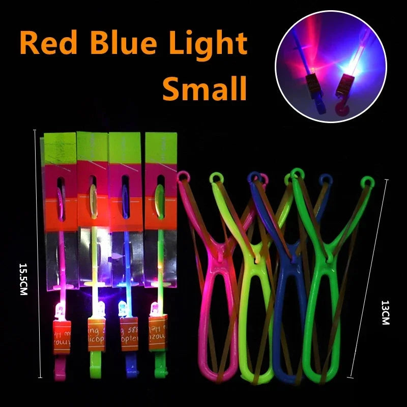 LED Light Arrow Rocket Helicopter Flying Toy