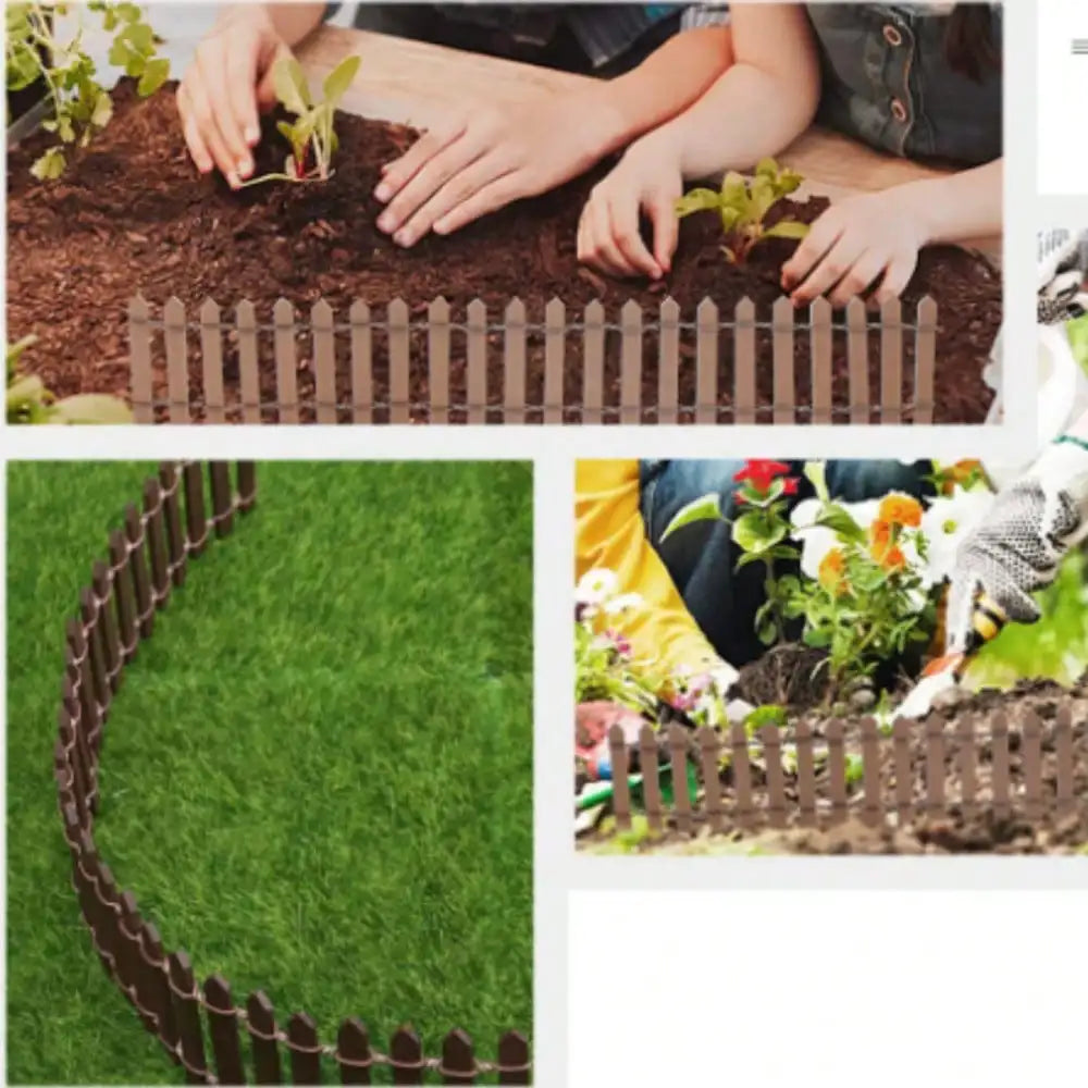 1PC Mini Wooden Fence Miniature Fence Fairy Garden Micro Landscape Ornaments